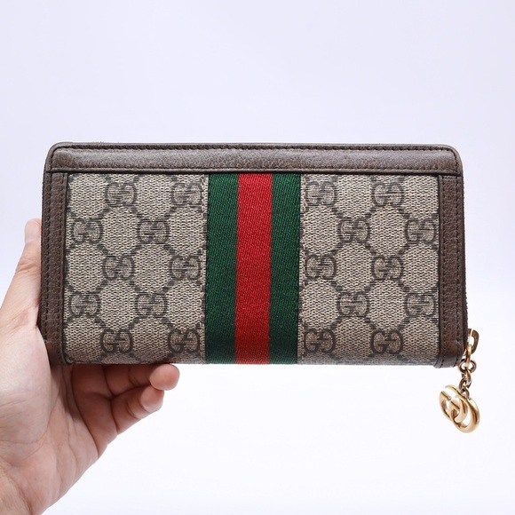 🍓GUCCI Ophidia Sherryline Wallet Brown - Picture 11 of 11